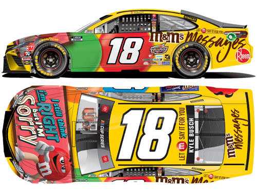 2020 Kyle Busch NASCAR Diecast 18 M&M M&Ms Messages Pink Homestead CWC 1:24 Lionel Action ARC 99