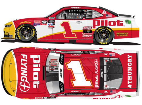 2020 Michael Annett NASCAR Diecast 1 Pilot Flying J CWC 1:24 Lionel Action ARC Color Chrome 99