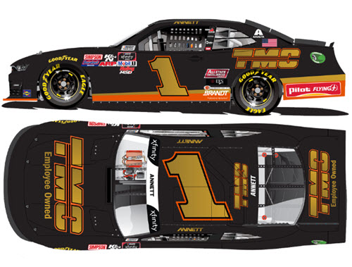 2020 Michael Annett NASCAR Diecast 1 TMC Transportation CWC 1:24 Lionel Action ARC Color Chrome 99