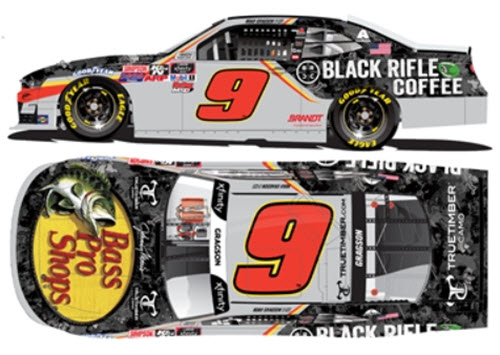 2020 Noah Gragson NASCAR Diecast 9 Bass Pro TrueTimber 1:24 Lionel Action ARC Color Chrome 99
