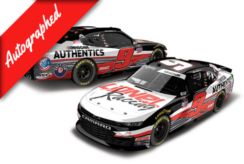 2020 Noah Gragson NASCAR Diecast 9 Lionel Driven By Diecast 1:24 Lionel Action ARC Liquid Color Autographed 99