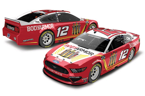 2020 Ryan Blaney NASCAR Diecast 12 BodyArmor Body Armor All Star CWC 1:24 Lionel Action RCCA Elite Liquid Color 98