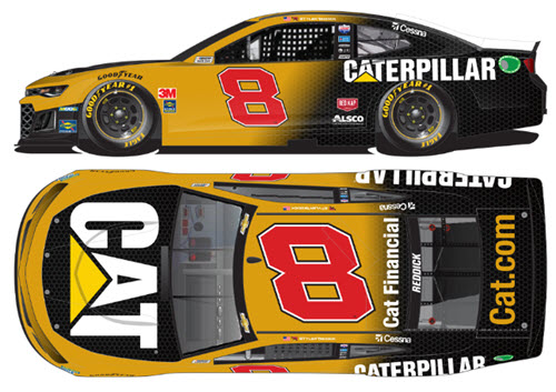 2020 Tyler Reddick NASCAR Diecast 8 CAT Caterpillar CWC 1:24 Lionel Action RCCA Elite Color Chrome 99
