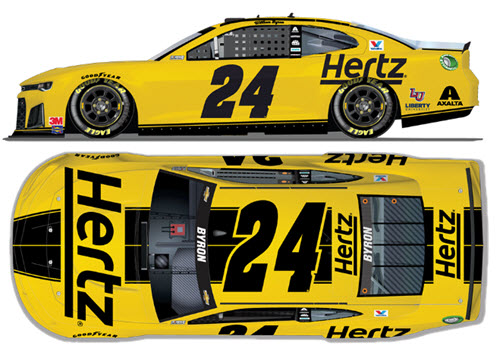 2020 William Byron NASCAR Diecast 24 Hertz CWC 1:24 Lionel Action RCCA Elite Liquid Color 99
