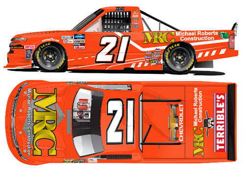 2020 Zane Smith NASCAR Diecast 21 Michael Roberts Construction Truck 1:64 Lionel Action ARC 99