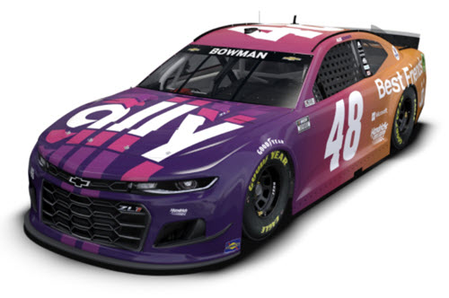 2021 Alex Bowman NASCAR Diecast 48 Ally Best Friends CWC 1:24 Lionel Action RCCA Elite Liquid Color 99