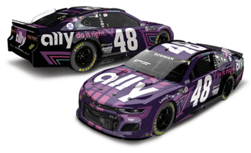 2021 Alex Bowman NASCAR Diecast 48 Ally Pocono Win Raced Version CWC 1:24 Lionel Action RCCA Elite Liquid Color 97