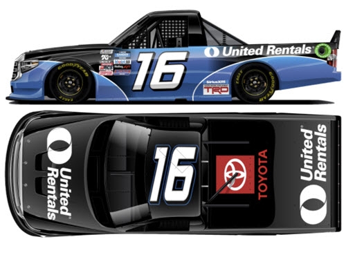 2021 Austin Hill NASCAR Diecast 16 United Rentals Darlington Throwback Truck 1:64 Lionel Action ARC 99