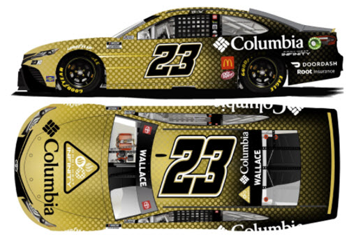 2021 Bubba Wallace NASCAR Diecast 23 Columbia Omni Heat CWC 1:24 Lionel Action ARC Autographed 99