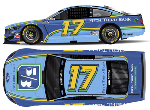 2021 Chris Buescher Diecast 17 5th 3rd Bank CWC 1:24 Lionel Action RCCA ELite 99