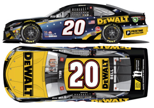 2021 Christopher Bell NASCAR Diecast 20 DeWalt Salutes First Responders CWC 1:24 Lionel Action ARC Color Chrome 99