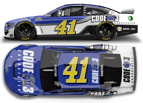 2021 Cole Custer NASCAR Diecast 41 Code 3 Associates CWC 1:24 Lionel Action ARC Color Chrome 99