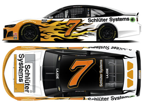 2021 Corie Lajoie NASCAR Diecast 32 Schluter Systems CWC 1:24 Lionel Action ARC Color Chrome 99