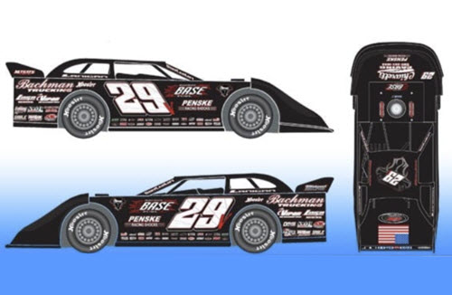 2021 Darrell Lanigan NASCAR Diecast 29 Base Late Model Dirt Car 1:64 Lionel Action ADC 99