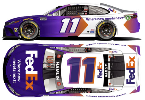 2021 Denny Hamlin NASCAR Diecast 11 FedEx Where Now Meets Next CWC 1:24 Lionel Action ARC Color Chrome 99