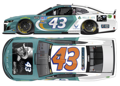 2021 Erik Jones NASCAR Diecast 43 Rellevate CWC 1:24 Lionel Action ARC Color Chrome 99