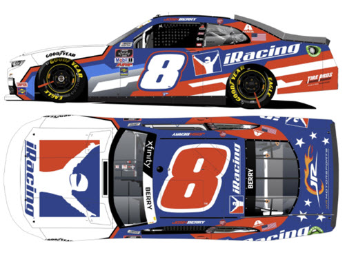 2021 Josh Berry NASCAR Diecast 8 iRacing 1:24 CWC Lionel Action ARC 99