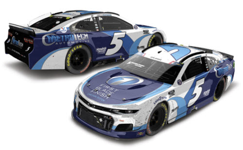 2021 Kyle Larson NASCAR Diecast 5 Metrotech Automotive Charlotte Win Raced Version 1:24 CWC Lionel Action ARC Autographed 97