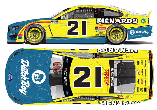 2021 Matt Dibenedetto NASCAR Diecast 21 Dutch Boy CWC 1:24 Lionel Action ARC Color Chrome Autographed 99