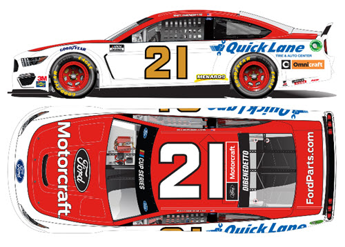 2021 Matt Dibenedetto NASCAR Diecast 21 Motorcraft CWC 1:24 Lionel Action ARC Color Chrome 99