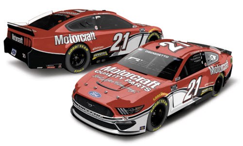 2021 Matt Dibenedetto NASCAR Diecast 21 Motorcraft Darlington Throwback CWC 1:24 Lionel Action ARC Color Chrome 99