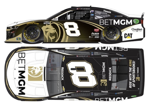 2021 Tyler Reddick NASCAR Diecast 8 BetMGM CWC 1:24 Lionel Action ARC 99