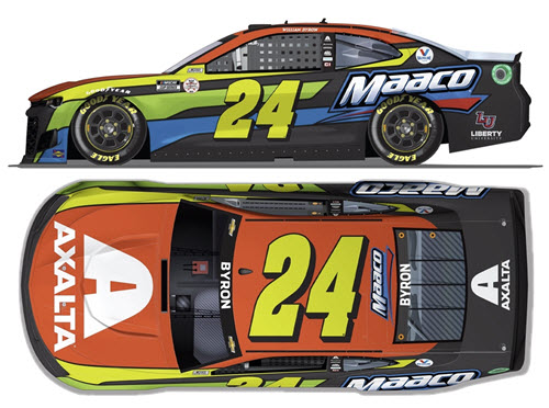 2021 William Byron NASCAR Diecast 24 Axalta Maaco CWC 1:24 Lionel Action ARC Color Chrome 99