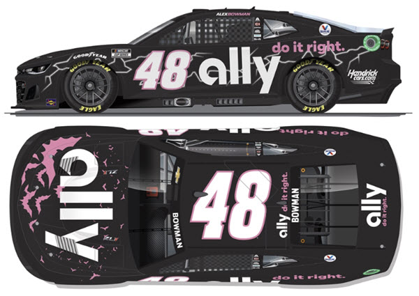 2022 Alex Bowman NASCAR Diecast 48 Ally Koker CWC 1:24 Lionel Action RCCA ELite Liquid Color 99