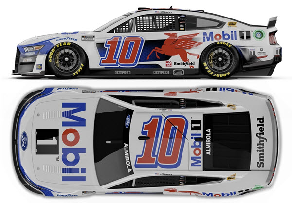 2022 Aric Almorola NASCAR Diecast 10 Mobil1 Mobil 1 CWC 1:24 Lionel Action ARC Color Chrome 99