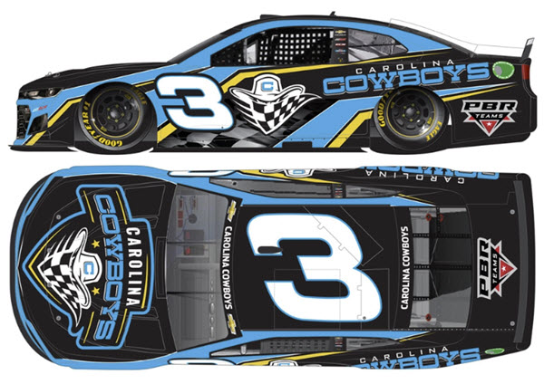 2022 Austin Dillon NASCAR Diecast 3 Carolina Cowboys CWC 1:64 Lionel Action ARC 99