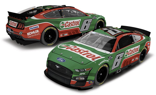 2022 Brad Keselowski NASCAR Diecast 6 Castrol CWC 1:24 Lionel Action RCCA Elite Color Chrome 99
