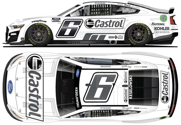 2022 Brad Keselowski NASCAR Diecast 6 Castrol Sustainability CWC 1:24 Lionel Action ARC Color Chrome 99