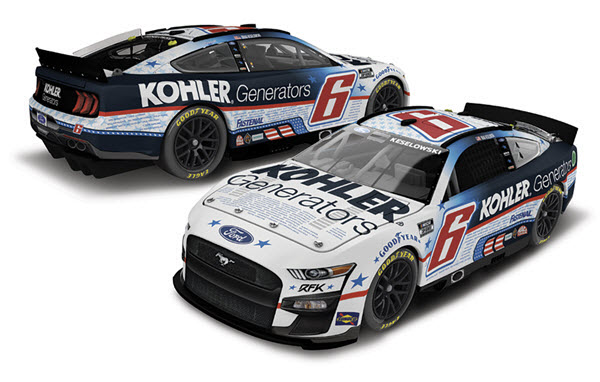 2022 Brad Keselowski NASCAR Diecast 6 Kohler Generators Tribute CWC 1:24 Lionel Action RCCA Elite 99