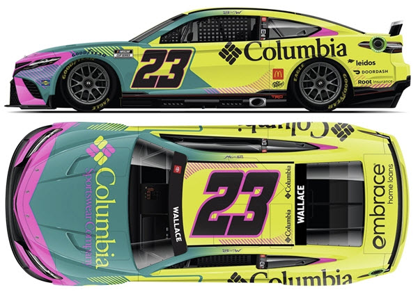 2022 Bubba Wallace NASCAR Diecast 23 Columbia Sportswear CWC 1:24 Lionel Action ARC 99