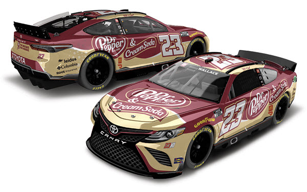 2022 Bubba Wallace NASCAR Diecast 23 Dr Pepper Cream Soda CWC 1:24 Lionel Action RCCA Elite Color Chrome 99
