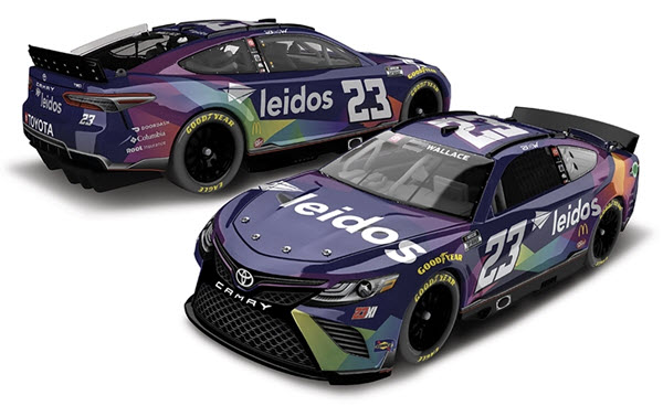 2022 Bubba Wallace NASCAR Diecast 23 Leidos CWC 1:24 Lionel Action RCCA ELite Color Chrome 99
