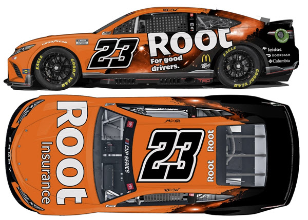 2022 Bubba Wallace NASCAR Diecast 23 Root Insurance CWC 1:24 Lionel Action ARC Color Chrome 99