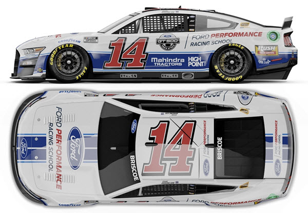 2022 Chase Briscoe NASCAR Diecast 14 Ford Performance Racing School CWC 1:24 Lionel Action ARC Color Chrome 99
