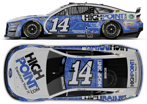 2022 Chase Briscoe NASCAR Diecast 14 HighPoint High Point CWC 1:24 Lionel Action ARC Autographed 99