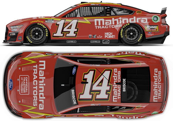 2022 Chase Briscoe NASCAR Diecast 14 Mahindra Tractors Darlington Throwback CWC 1:24 Lionel Action RCCA Elite 99