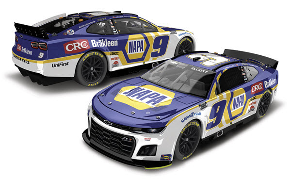 2022 Chase Elliott NASCAR Diecast 9 NAPA Auto Parts CRC Brakleen CWC 1:24 Lionel Action RCCA Elite Raw 99