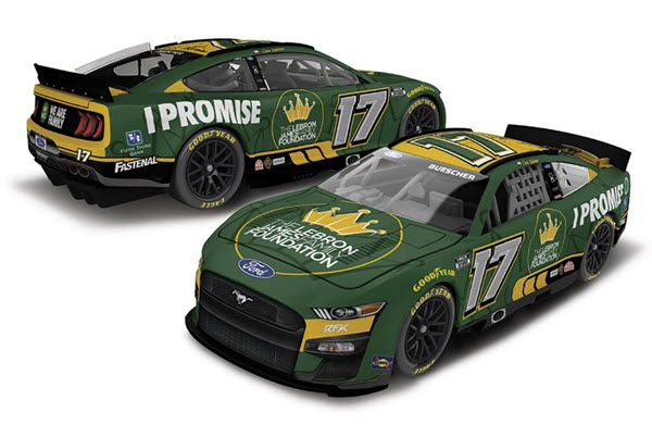 2022 Chris Buescher Diecast 17 Lebron James Foundation CWC 1:24 Lionel Action RCCA Elite 98