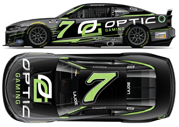 2022 Corie Lajoie NASCAR Diecast 7 Optic Gaming CWC 1:24 Lionel Action RCCA Elite 99