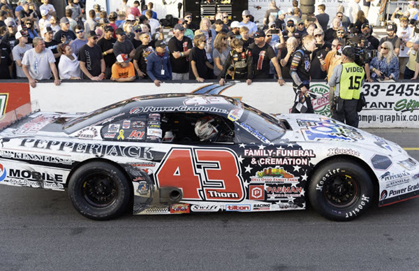 2022 Derek Thorn NASCAR Diecast 43 Pepperjack Snowball Derby Win Raced Version CWC 1:64 Lionel Action ARC 99