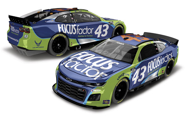 2022 Erik Jones NASCAR Diecast 43 Focus Factor CWC 1:24 Lionel Action ARC Color Chrome 99