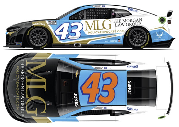 2022 Erik Jones NASCAR Diecast 43 MLG Morgan Law Group CWC 1:24 Lionel Action ARC 99
