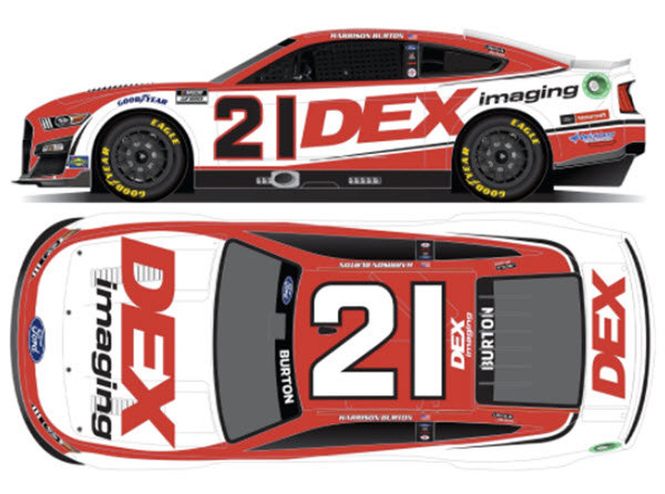 2022 Harrison Burton NASCAR Diecast 21 DEX Imaging CWC 1:24 Lionel Action RCCA Elite Color Chrome 99