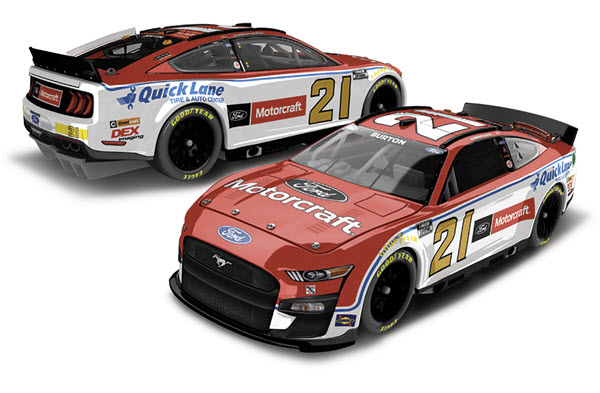 2022 Harrison Burton NASCAR Diecast 21 Motorcraft CWC 1:24 Lionel Action RCCA Elite Liquid Color 99