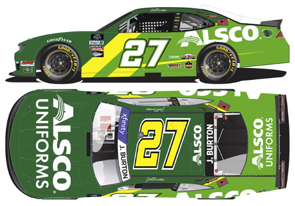 2022 Jeb Burton NASCAR Diecast 27 Alsco Uniforms 1:64 Lionel Action ARC 99