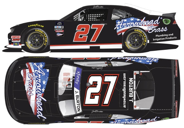 2022 Jeb Burton NASCAR Diecast 27 Arrowhead Brass 1:64 Lionel Action ARC 99
